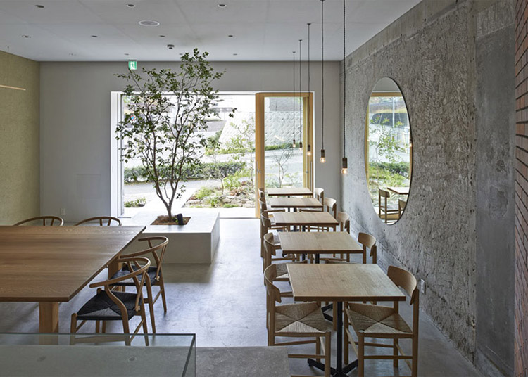 Thiết kế không gian cafe phong cách bê tông thô độc đáo