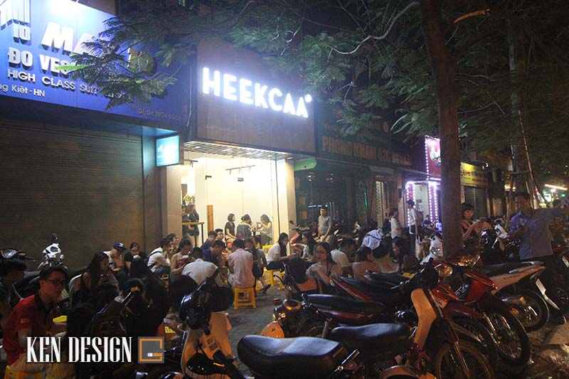 thiết kế quán cafe heekcaa