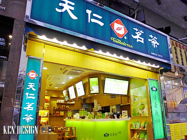 Tham khảo thiết kế quầy bán trà sữa của thương hiệu hot tại Đài Loan