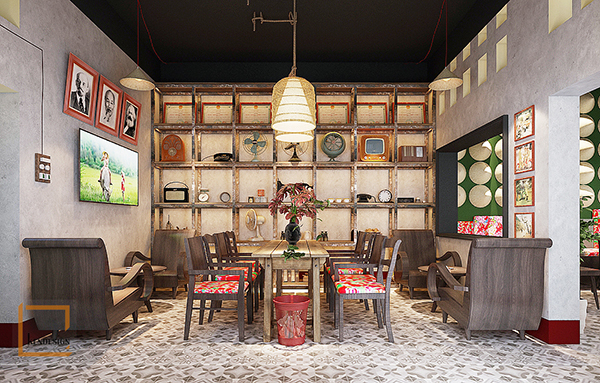 Cách trang trí quán cà phê phong cách vintage ấn tượng