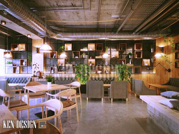 Thiết kế quán cà phê phong cách đương đại-xu hướng của tương lai