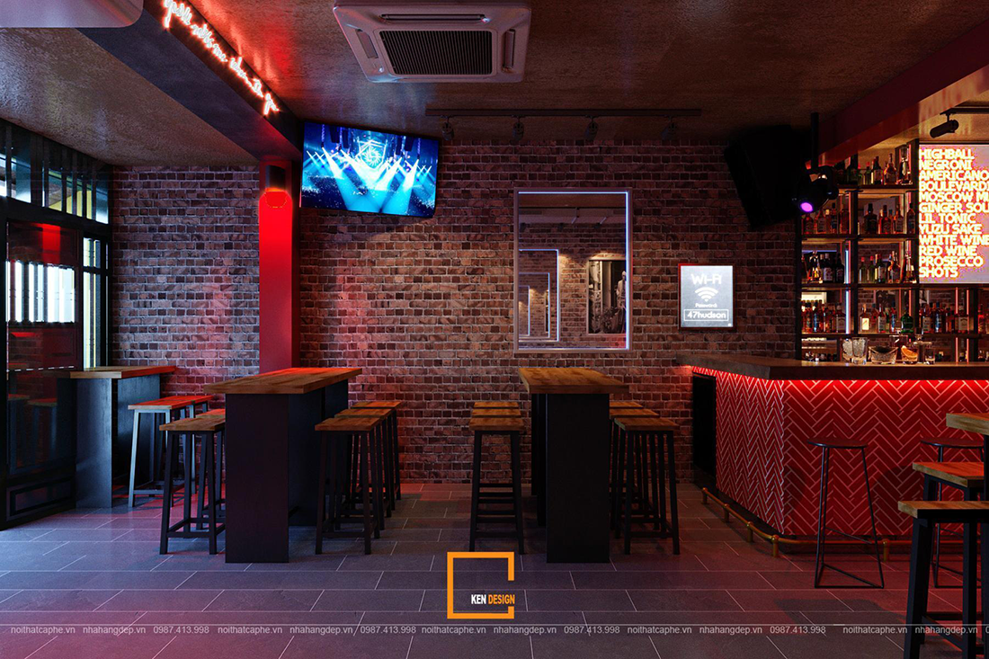 Giới thiệu mẫu thiết kế quán bar đẹp | KENDESIGN - Thiết Kế Nội Thất Cafe