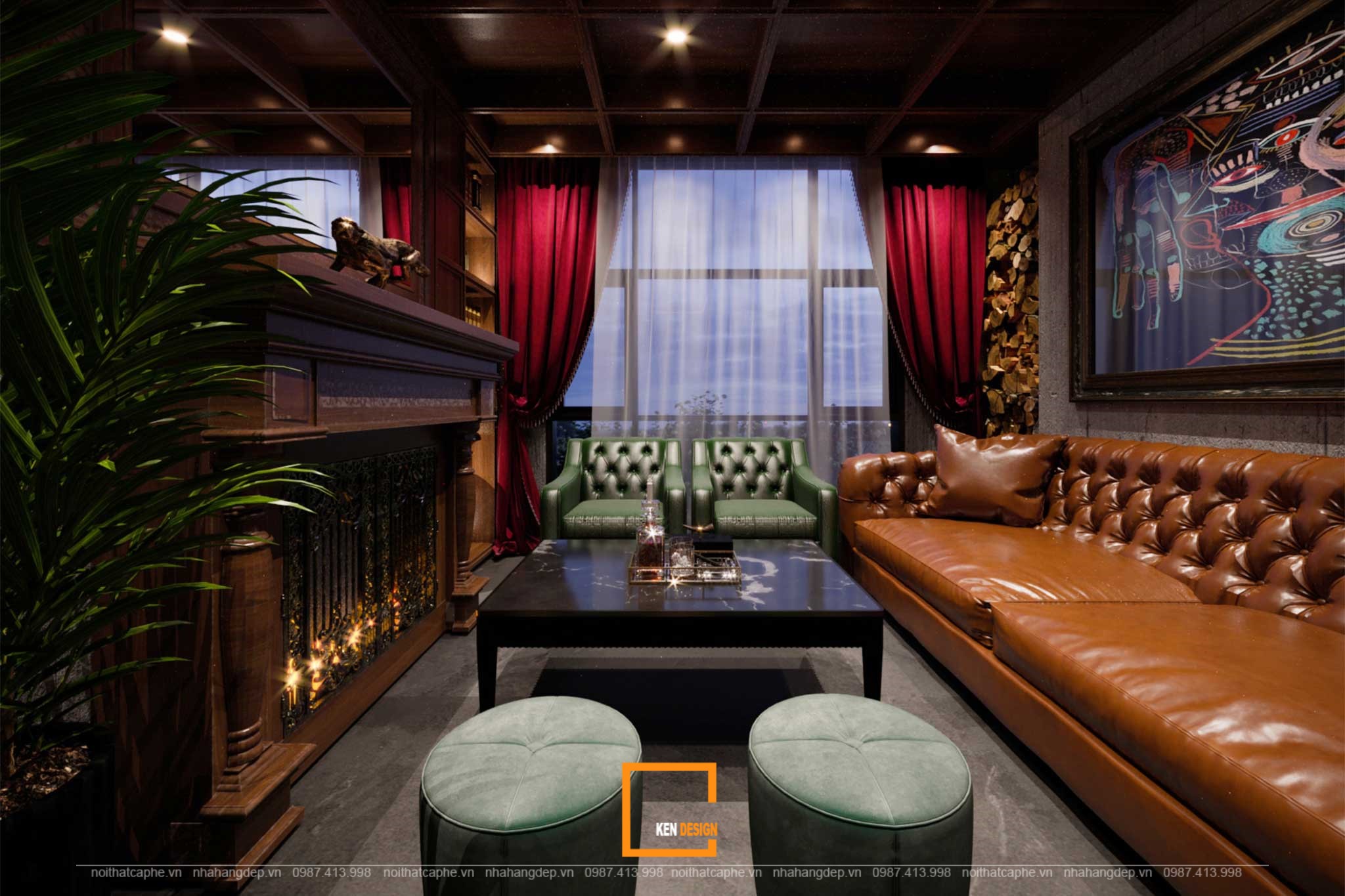 thiết kế nevermind bar lounge