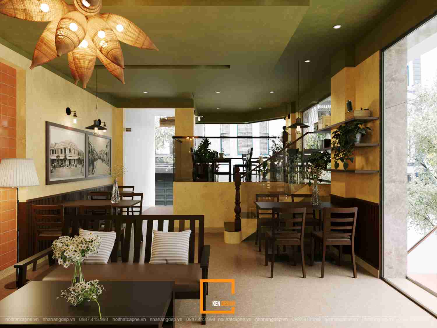 ​Thiết kế quán cafe Tic Coffee Không gian hoài cổ mang hơi thở Retro