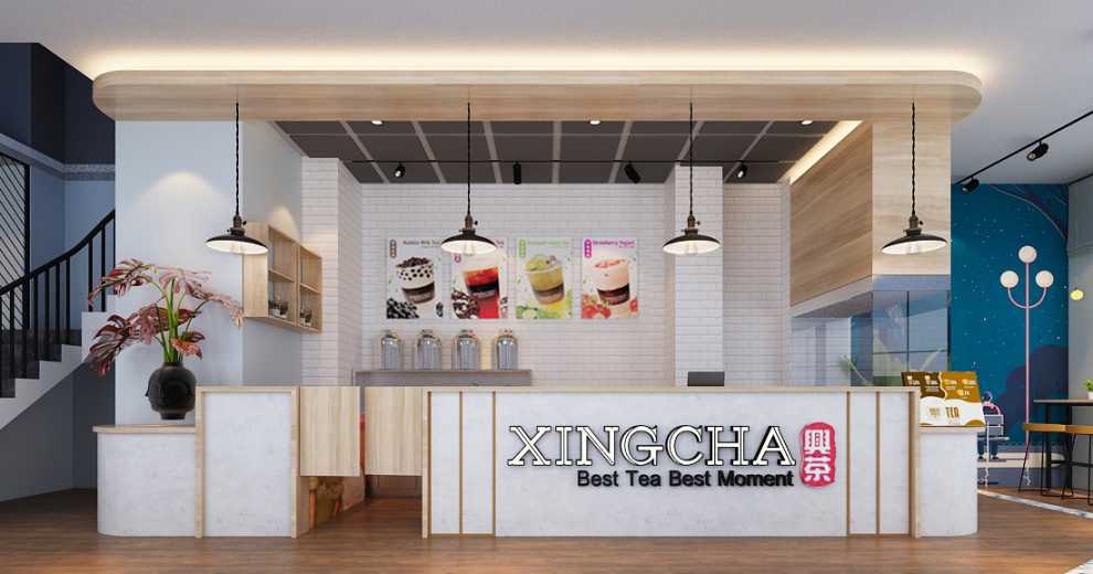 Thiết kế quán trà sữa Xing Cha