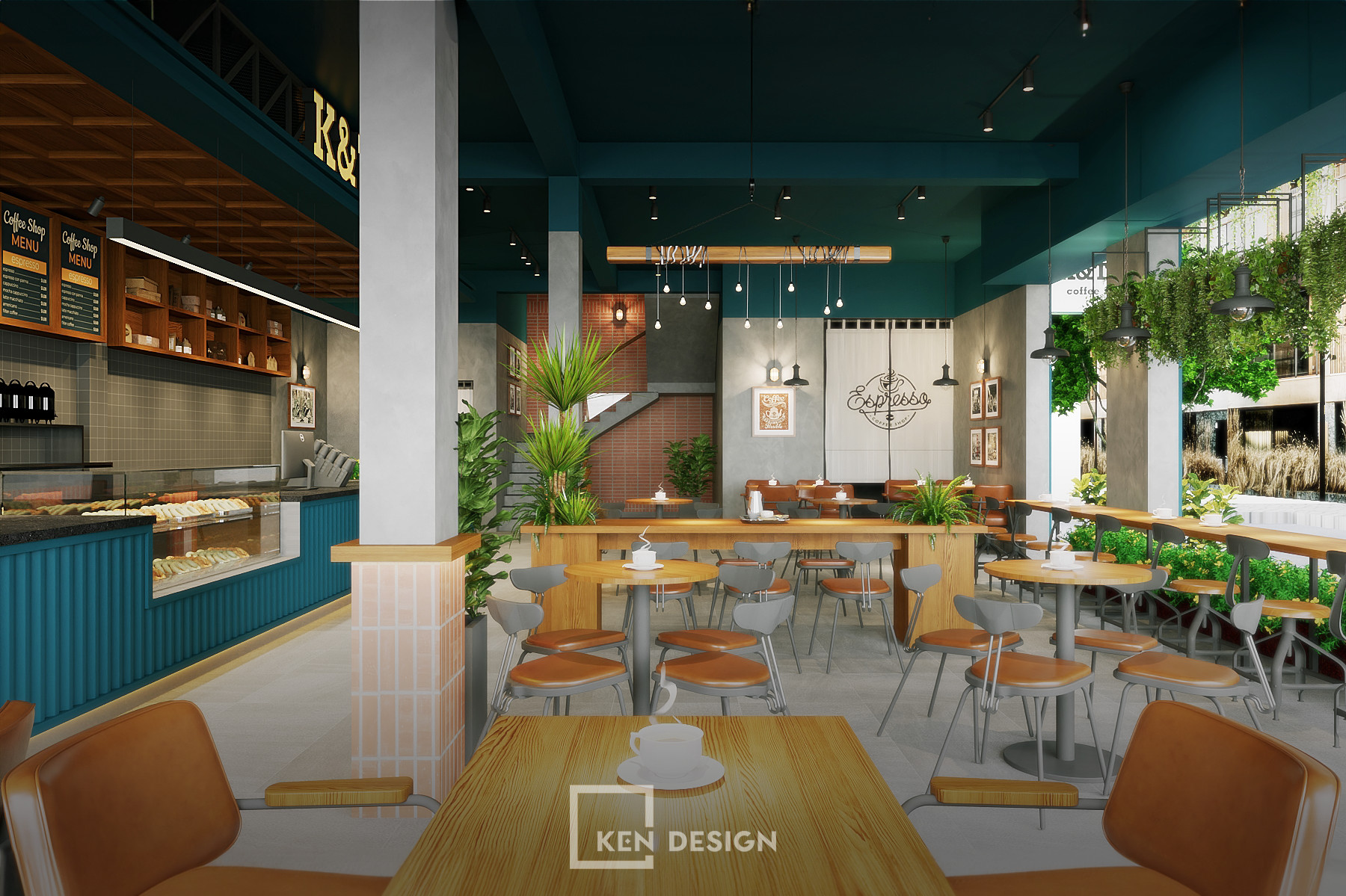 Thiết kế quán cafe K&T Quy Nhơn - Bình Định