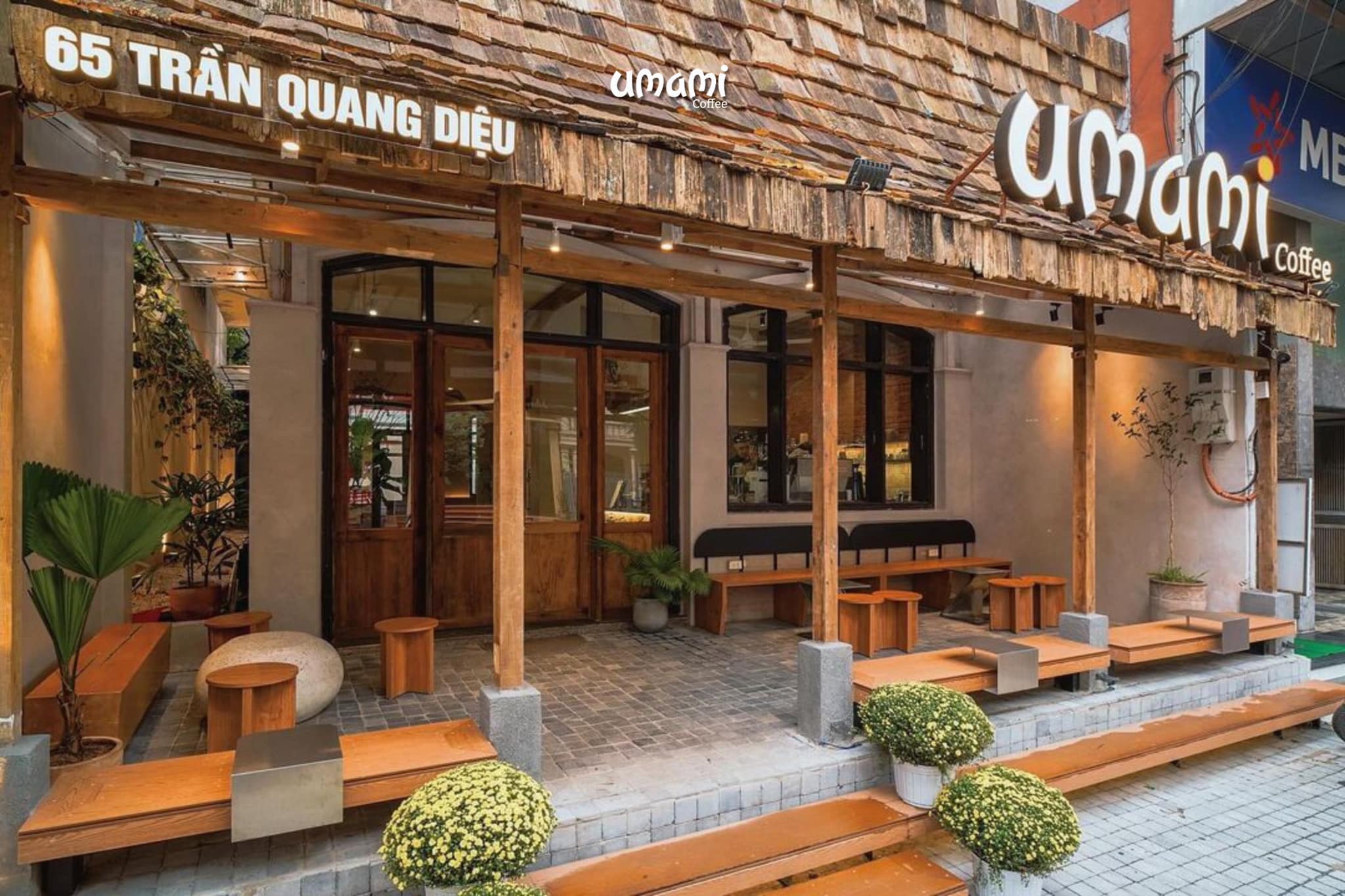 thiết kế quán coffee UMAMI Trần Quang Diệu