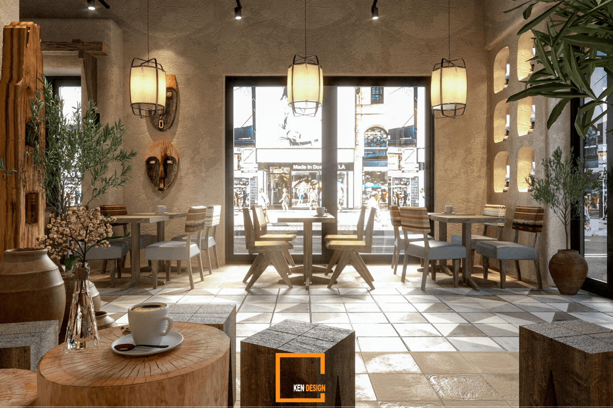 thiết kế quán cafe Ân Nam
