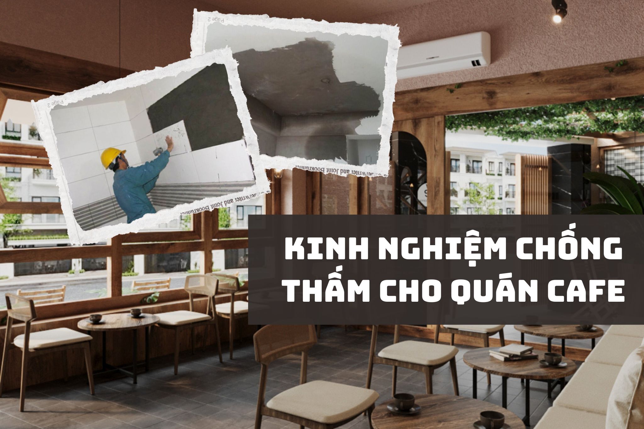 Kinh nghiệm chống thấm cho quán cafe cực kỳ hiệu quả