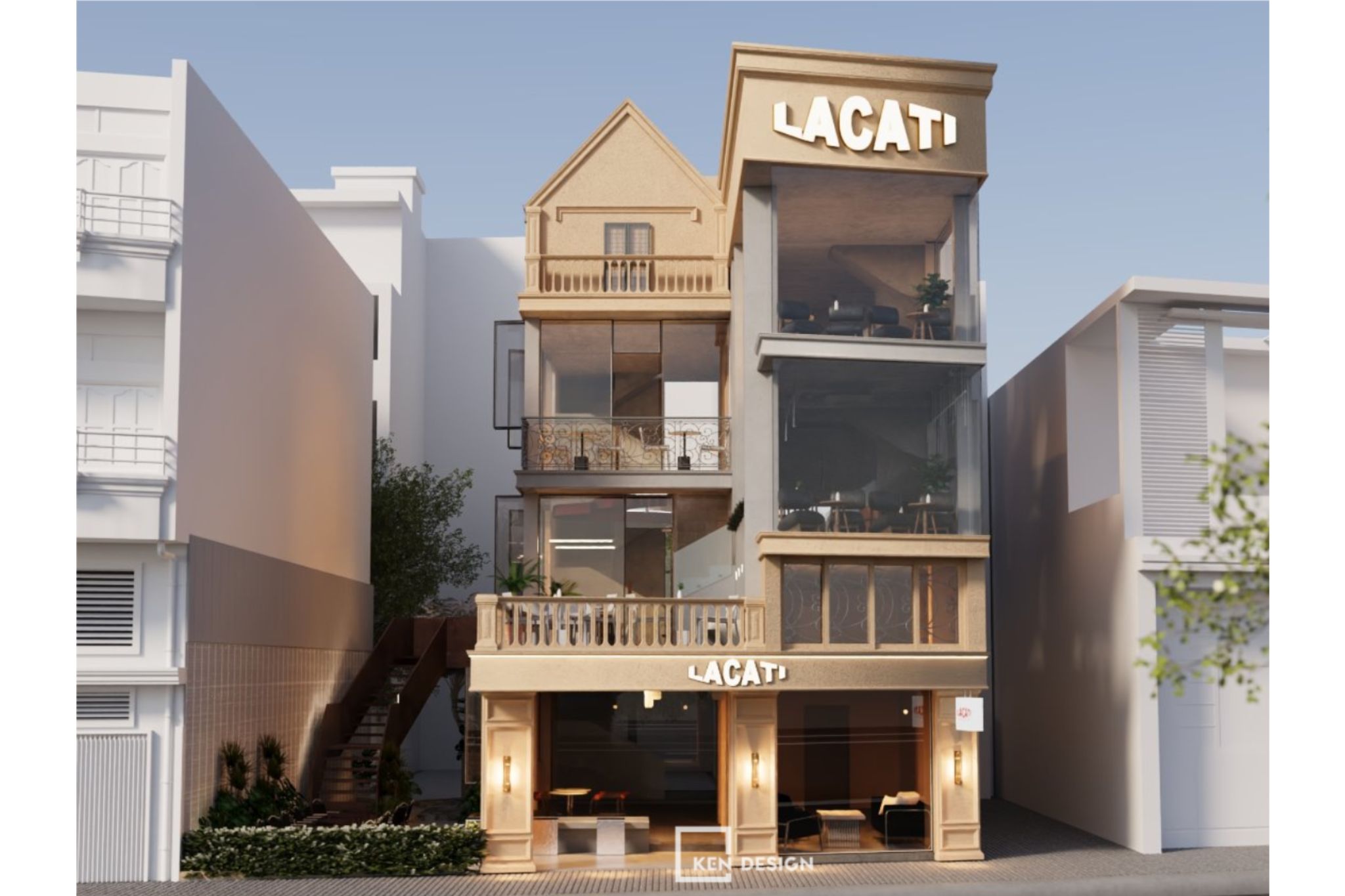 Khám phá thiết kế quán cafe Lacati Cafe