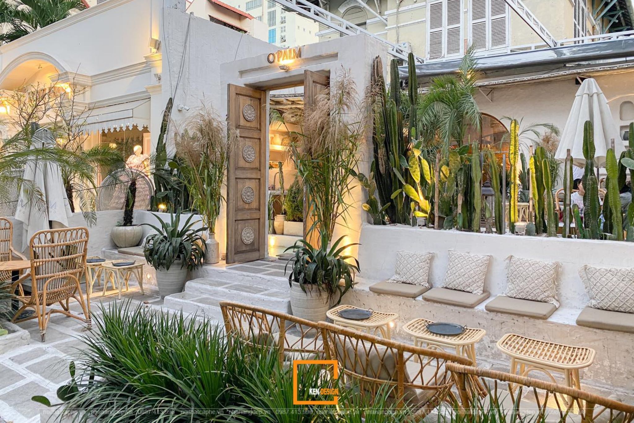 chi phí thi công quán cafe sân vườn