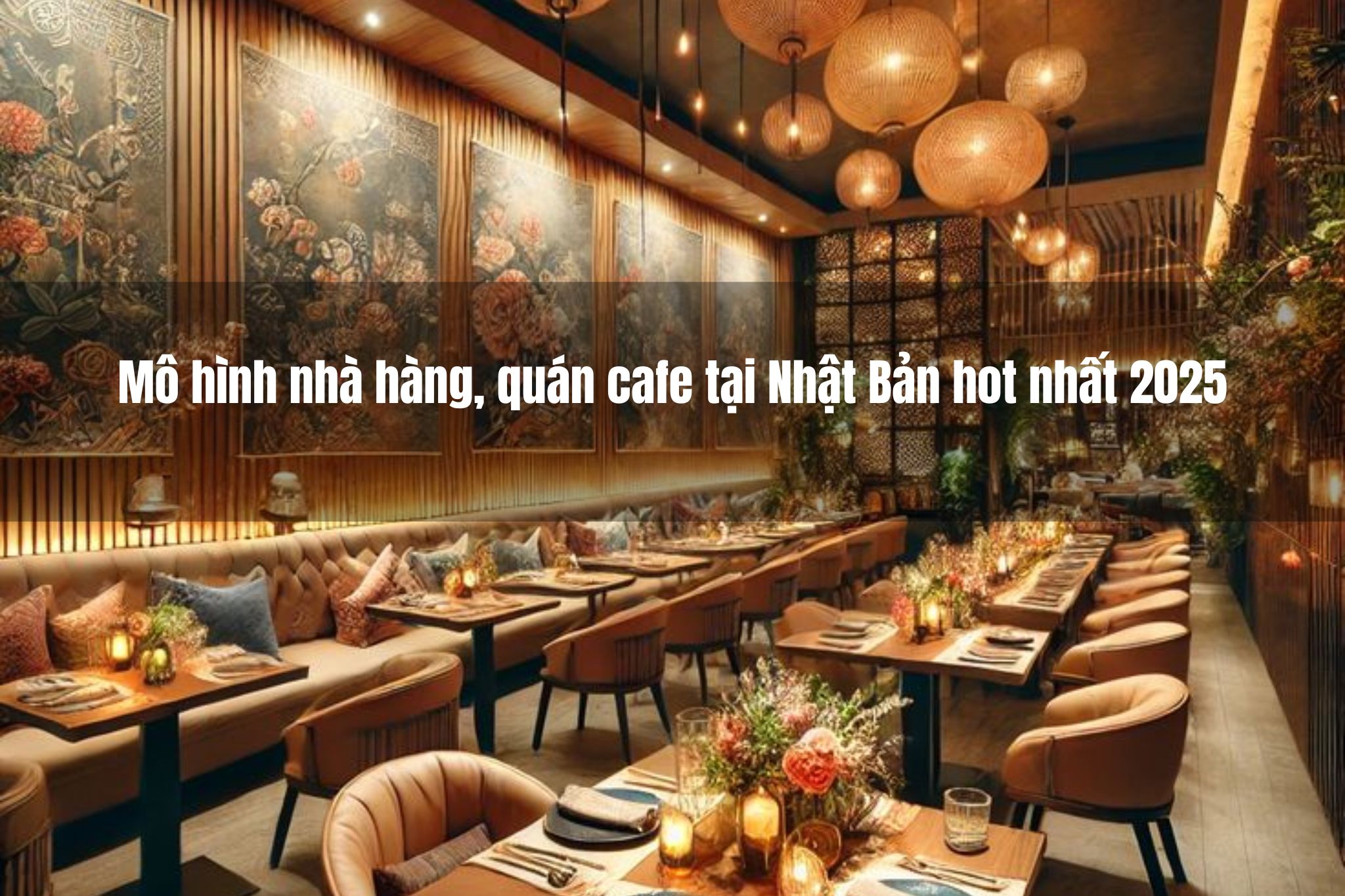 Mô hình nhà hàng, quán cafe tại Nhật Bản lợi nhuận cao nhất 2025