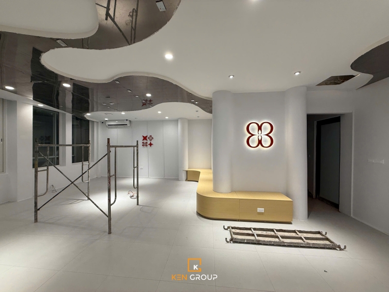 Thi công quán cafe Bông Biêng tại Đội Cấn