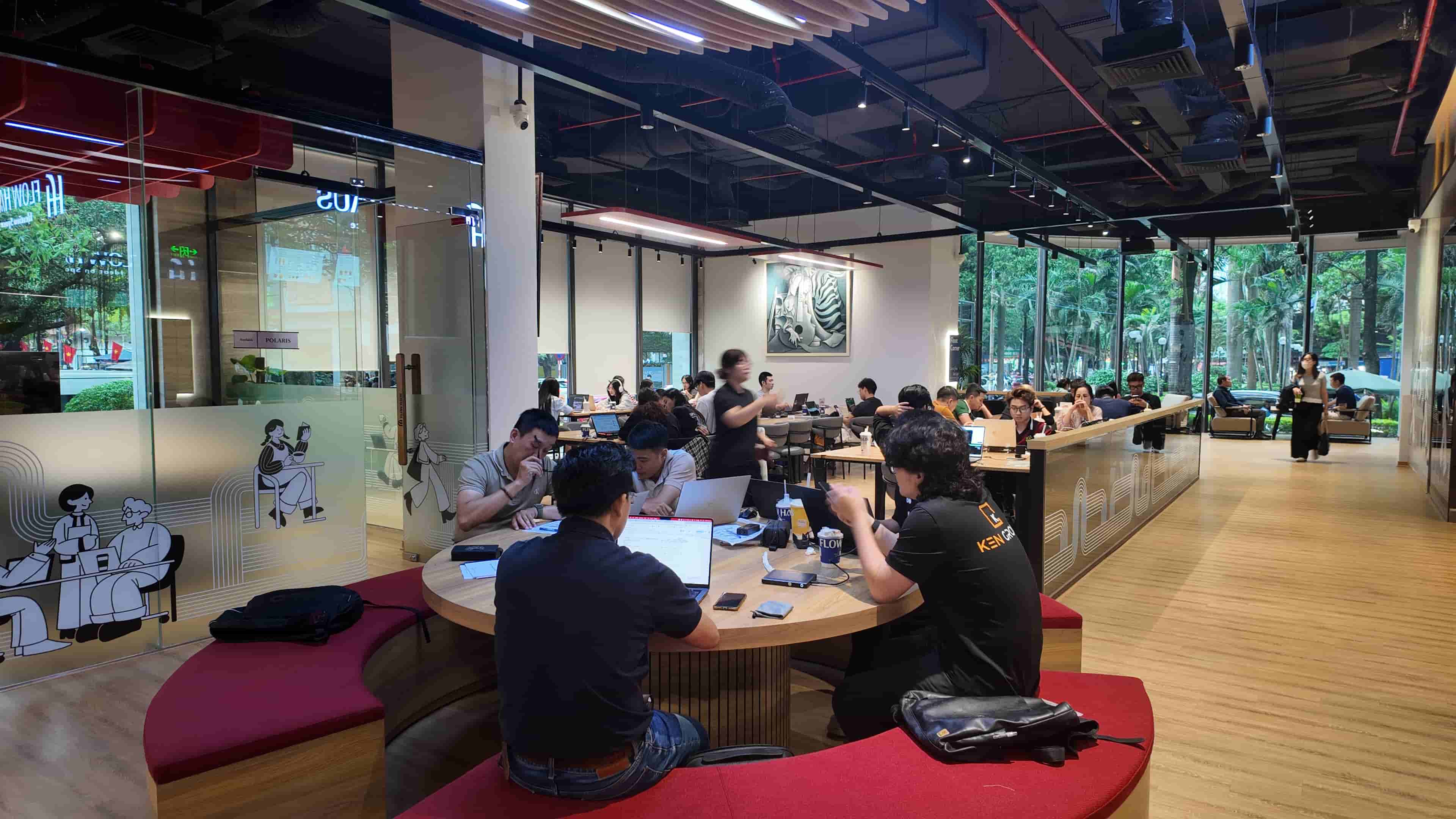 Thiết kế mở rộng quy mô quán cafe coworking Flow Haus