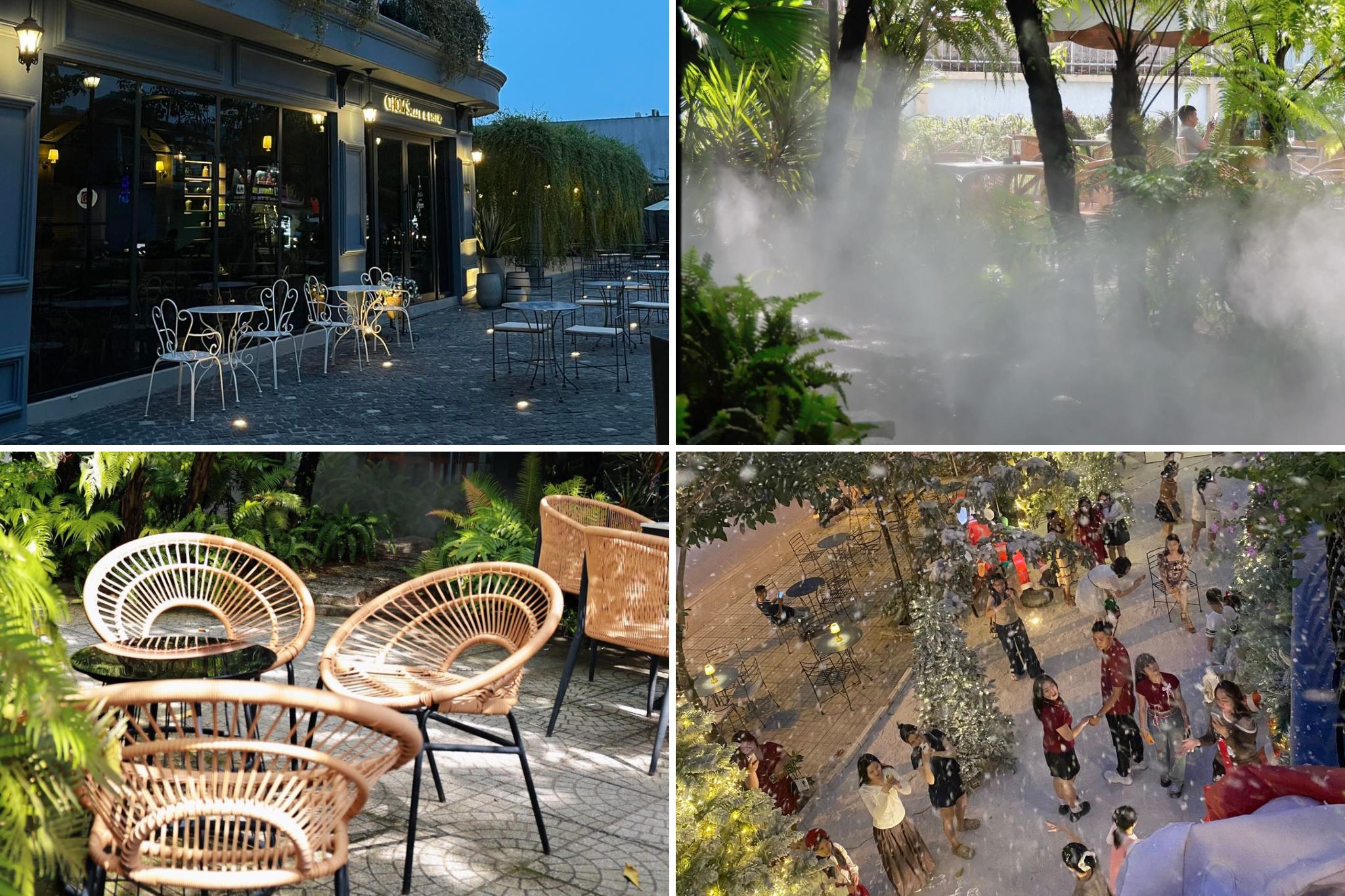 mẫu thiết kế quán cafe sân vườn