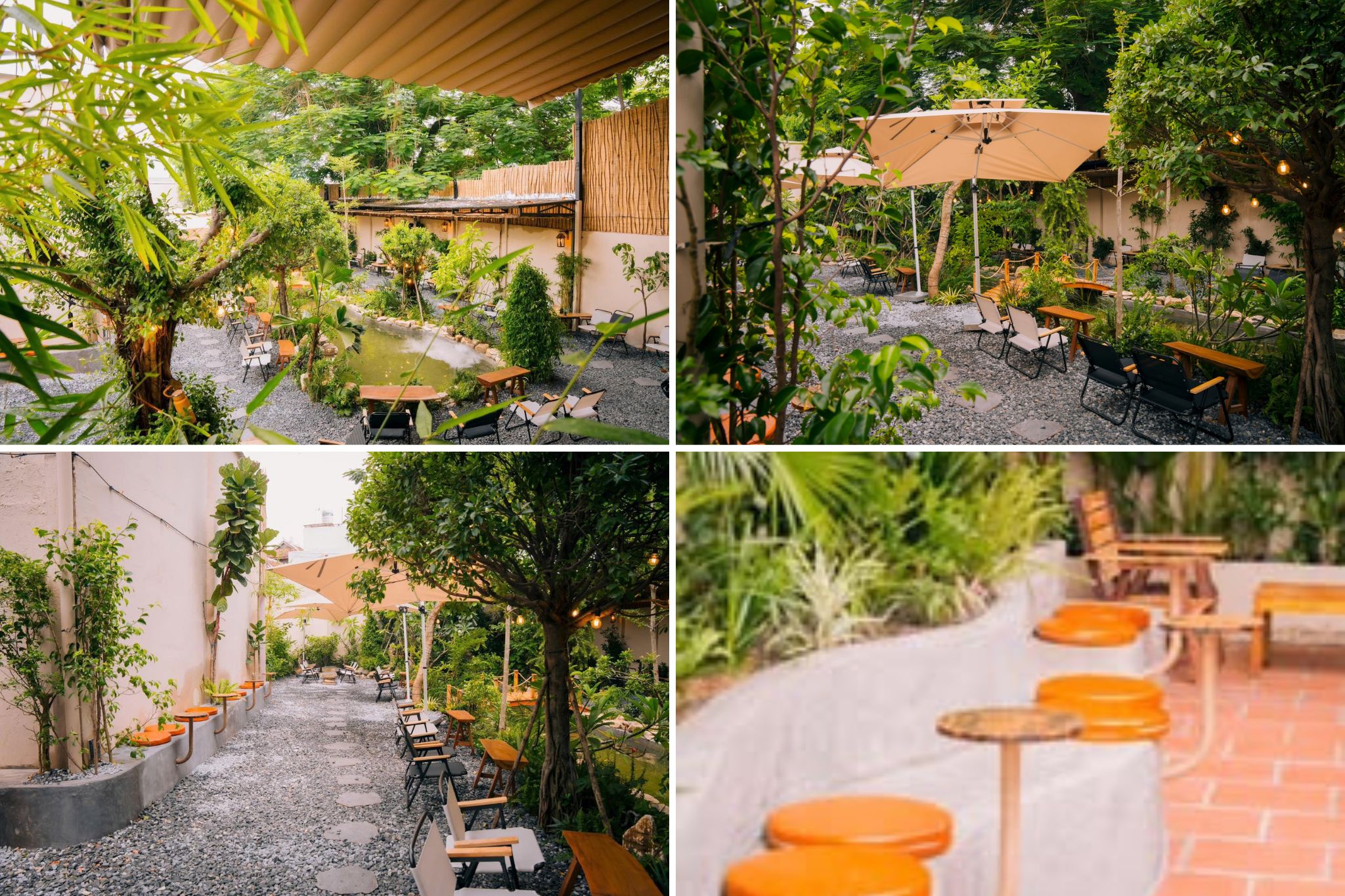 mẫu thiết kế quán cafe sân vườn