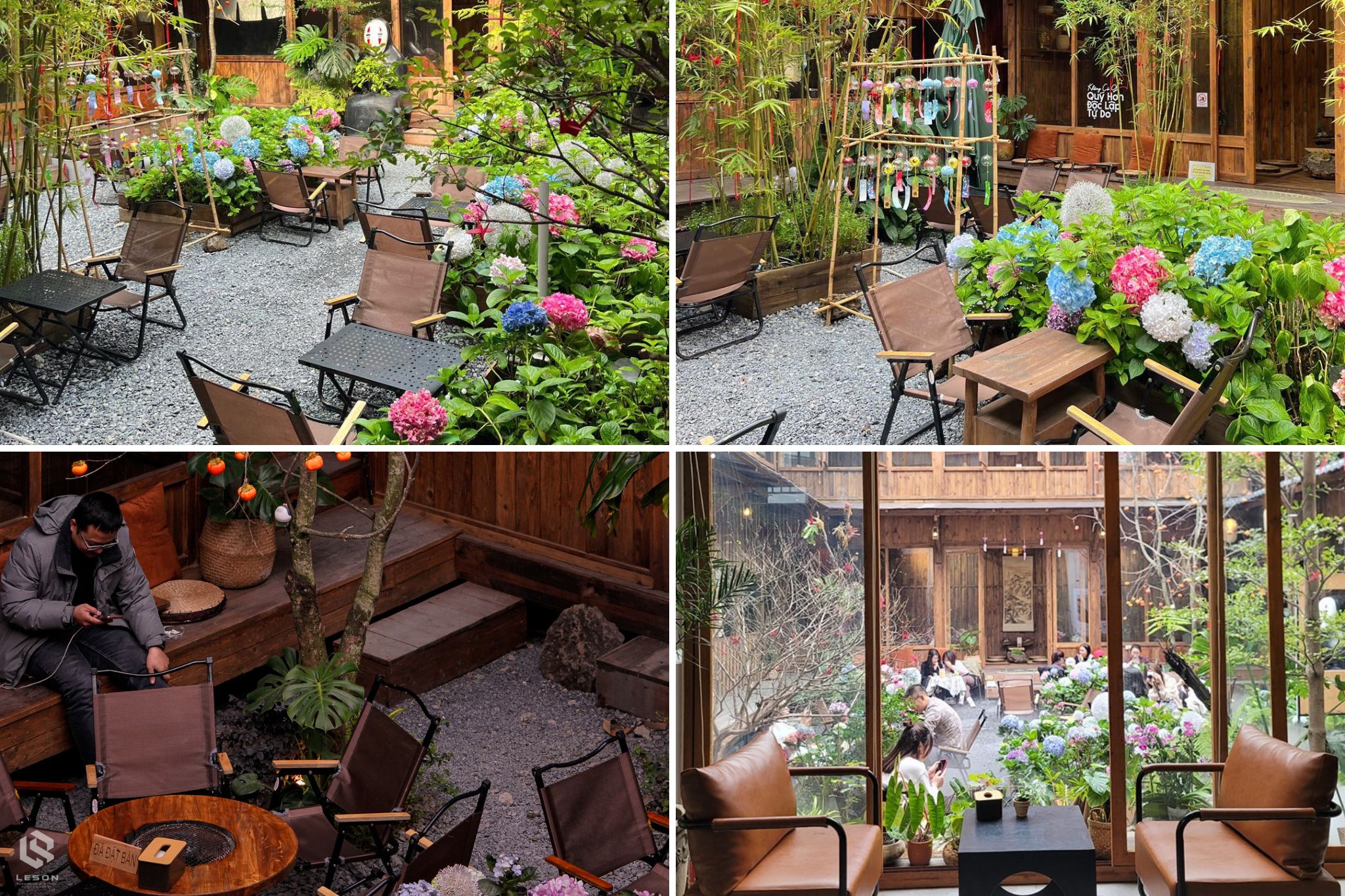 mẫu thiết kế quán cafe sân vườn