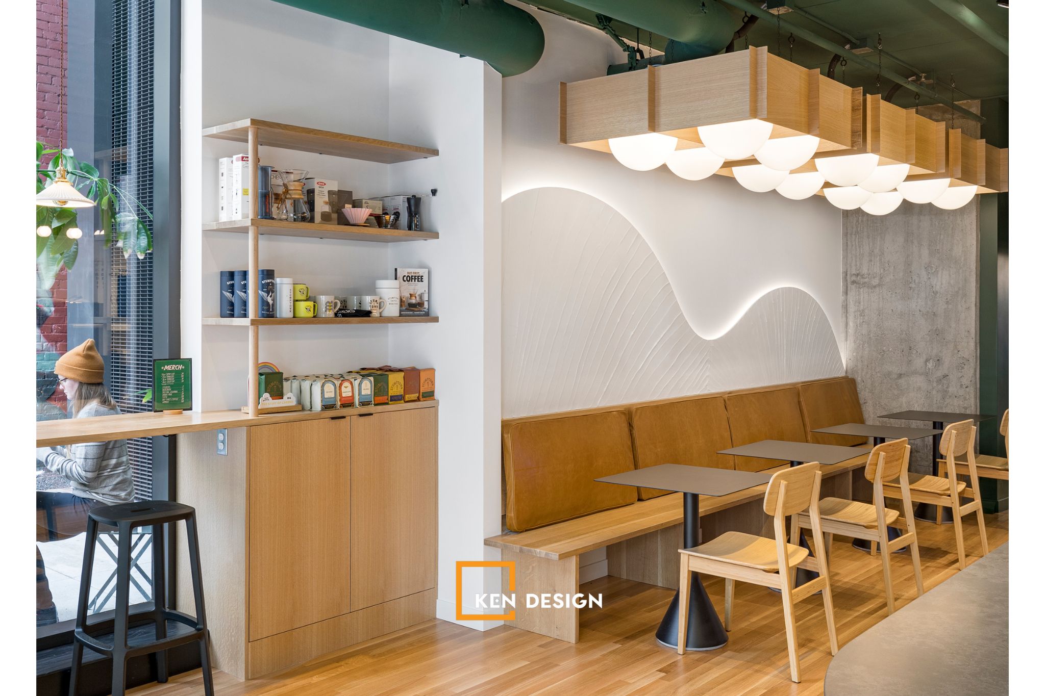 Phong cách japandi cho quán cafe diện tích nhỏ