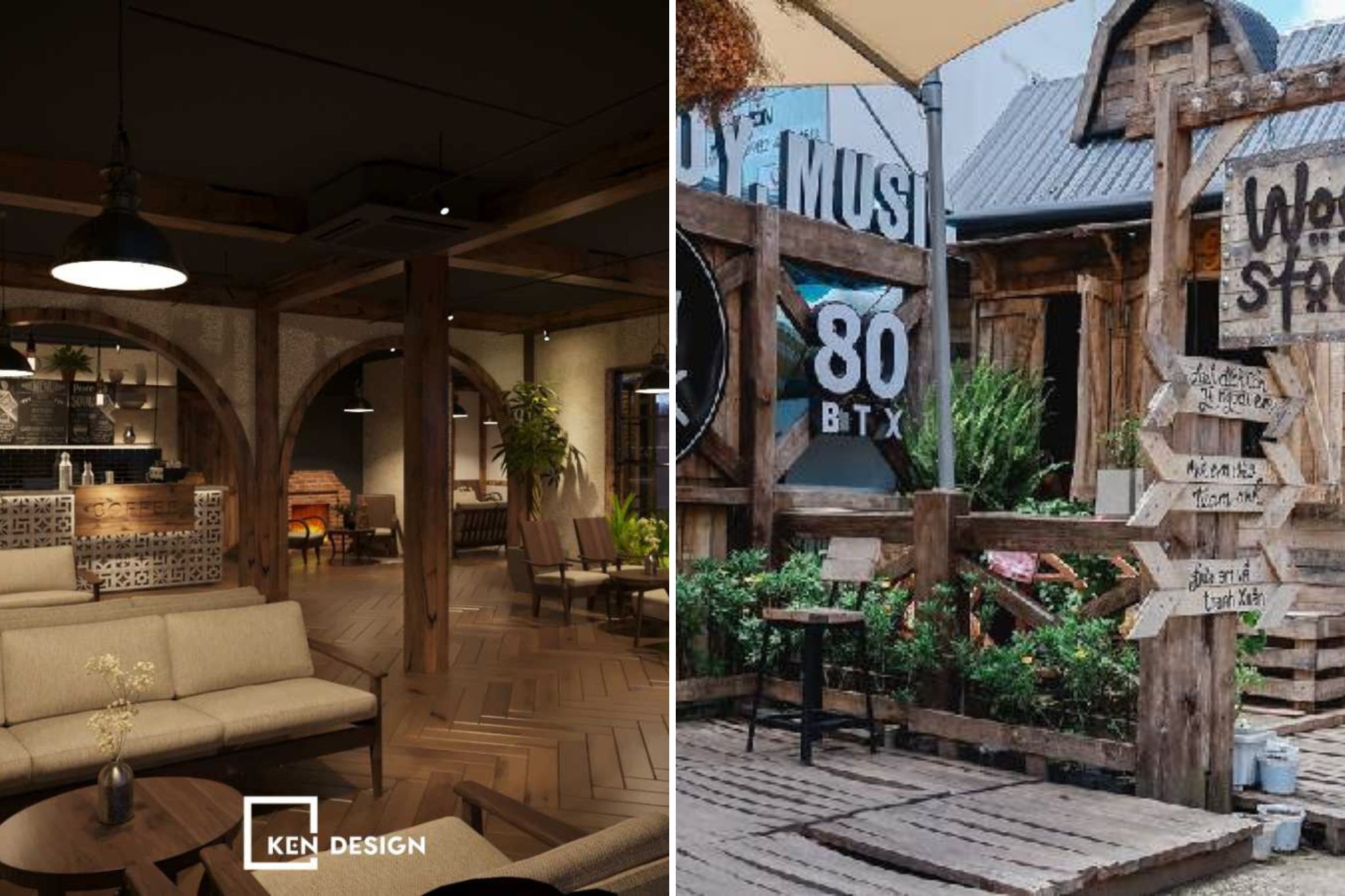 Lưu ý khi lựa chọn nội thất quán cafe Rustic