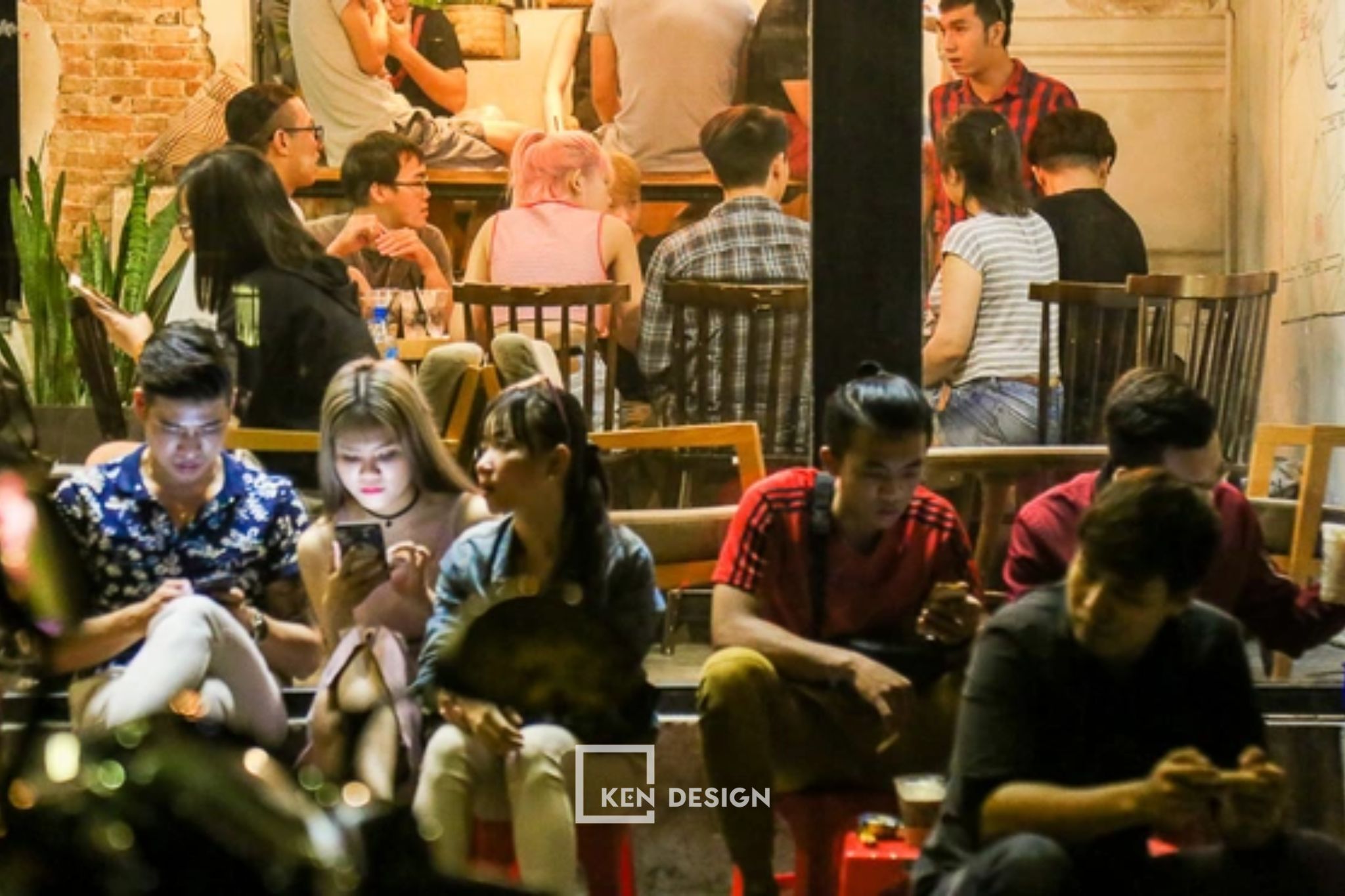 mô hình quán cafe mở xuyên đêm