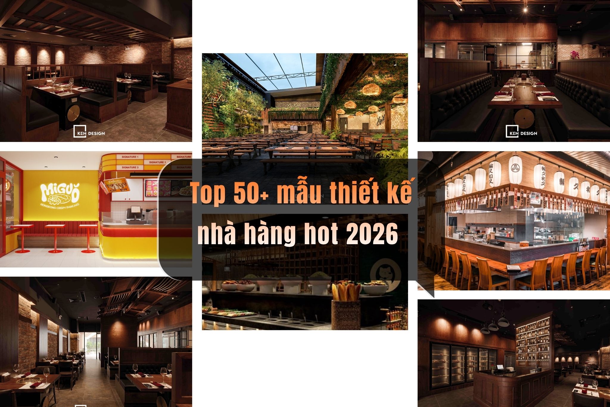 Bùng Nổ Doanh Thu Với Top Mẫu Thiết Kế Nhà Hàng 2026 Đắt Khách Nhất